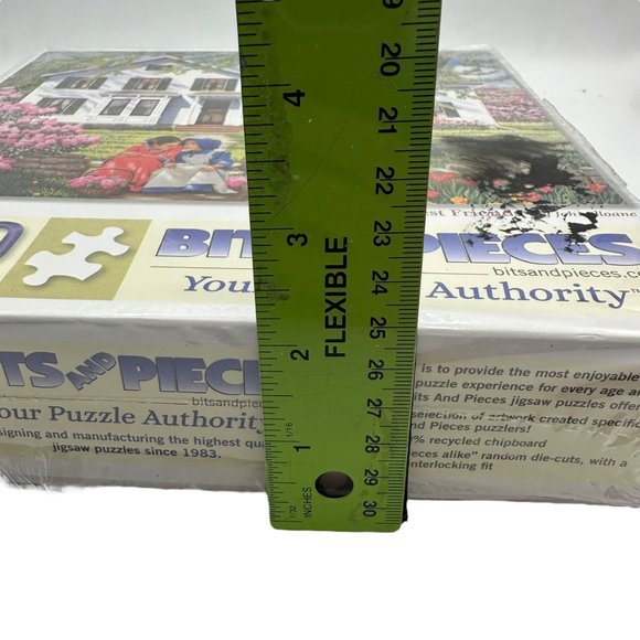 Bits And Pieces Best Friends 1000 Piece Jigsaw Puzzle Porch Flowers Cottage - Picture 10 of 10